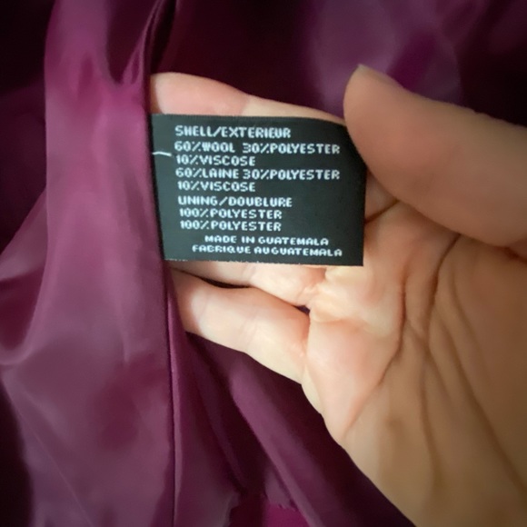 Warm, wool and polyester blend double breasted DKNY jacket. - Picture 6 of 6